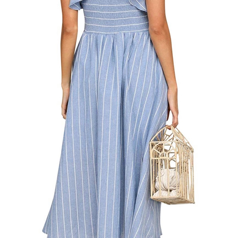 NWT BerryGo Blue Striped Dress with Pockets! - Picture 14 of 14